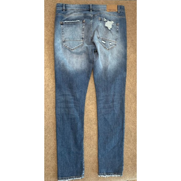 Jordan Craig Jeans Mens 36x34 Sean Elmhurst Distressed Slim Fit Stretch Denim - Picture 3 of 10